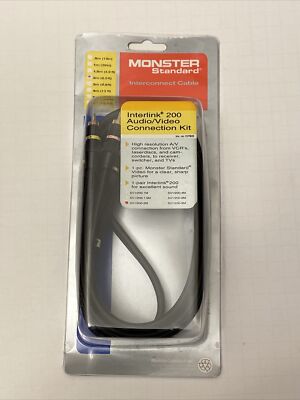 Monster Interlink 200 Audio Video Connection Kit SV1/200-2M *New*