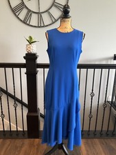 Gorgeous Calvin Klein Royal Blue Sheath Dress - Sleeveless - Sz 8 - Flawless