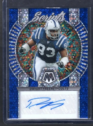 2023 Panini Mosaic DWIGHT FREENEY Blue Scripts Auto /49 SP #S29