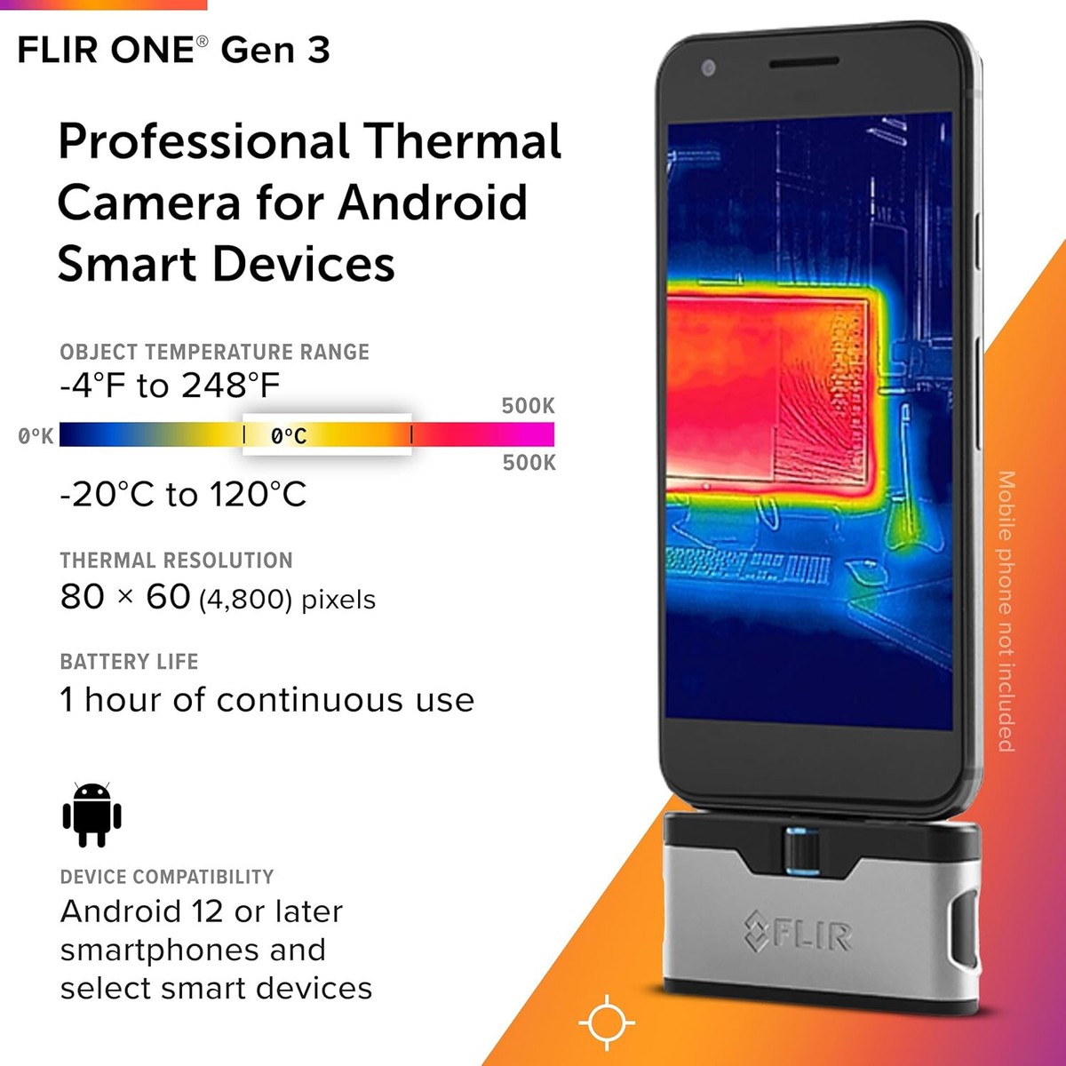 FLIR ONE GEN 3 iOS USB-C 第3世代 サーモカメラ Amazon.com: FLIR ONE Gen 3 - Thermal Imaging Camera for iOS