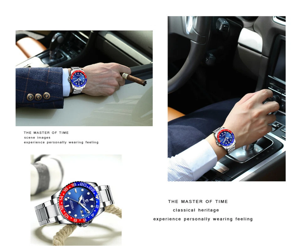 CHENXI Reloj Pulsera Hombre Lujo Cuarzo Acero Inoxidable Calendario Impermeable Foto 4 de 4