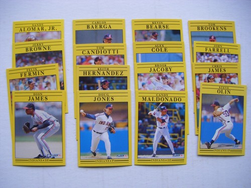 FLEER 1991 CLEVELAND INDIANS 27 CARD Team Set - Bild 1 von 2