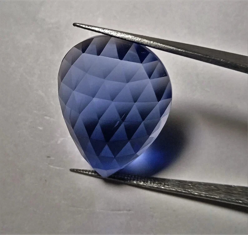 AAA Tanzanite Pear 21x29x8.00MM Flower Cut Beautiful Cut Pendant & Bracelet Fant - Image 2 of 4