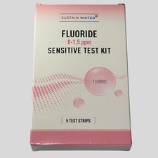 Fluoride Drinking Water Test Kit , High Sensitivity Tap Water Testing (5x Tests)