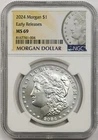 2024 $1 Morgan Silver Dollar NGC MS 69 Early Releases Morgan Label