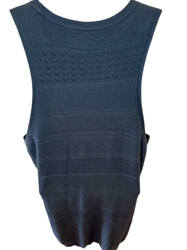 ABERCROMBIE & FITCH Tank Sweater Dress Size XL Black Lined Bodycon Knit - Picture 4 of 10
