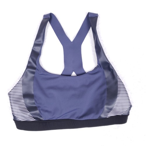 Allyson Felix Athleta Sports Bra Break Barriers Racerback Blue Striped S - 第 1/5 張圖片