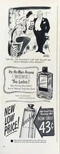 Mennen Skin Bracer After Shave Lotion Vintage Print Ad 1950 #1681