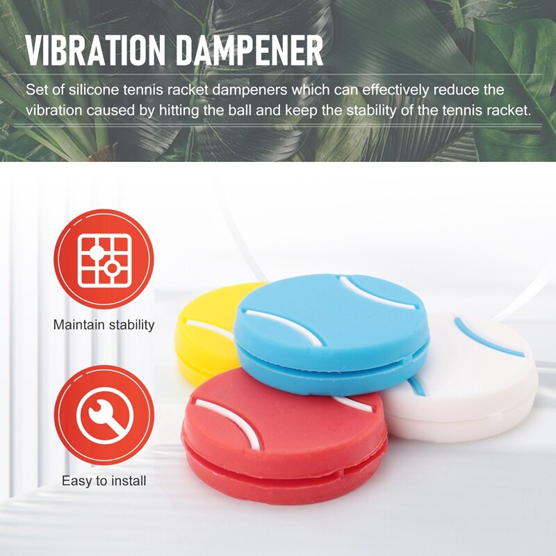 Aymzbd Tennis Vibrationsdämpfer 2er Set - Pommes-Form Für Squash & Tennis