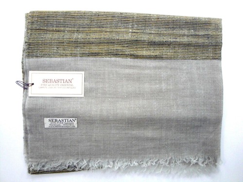 100% Cashmere Pashmina wool Loom Handmade Scarf - Picture 7 of 10