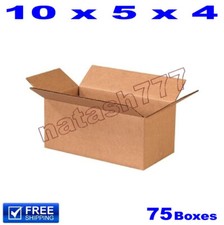 75 - 10x5x4 Cardboard Boxes 32-ECT Mailing Packing Shipping Corrugated Carton