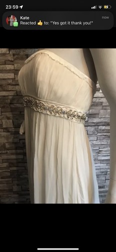 Kirstie Kelly Disney's Fairy Tale Wedding Dress/ Ivory 💯% Silk / Size:12 - Picture 3 of 7