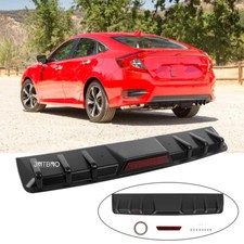 For Honda Civic Car Rear Lip Bumper Valance Diffuser Spoiler Shark Fins Body Kit For Honda Civic Car Rear Lip Bumper Valance Diffuser Spoiler Shark Fins Body Kit