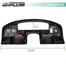 Fit For 94-97 Ford F150 F250 F350 Dashboard Panel Bezel Instrument Cluster Trim
