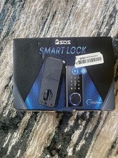 Black SOS Fingerprint Key And Card System For Front Door