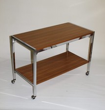 Beistelltisch | Servierwagen | DINETT | TISCH | BARWAGEN 1970er Jahre Vintage