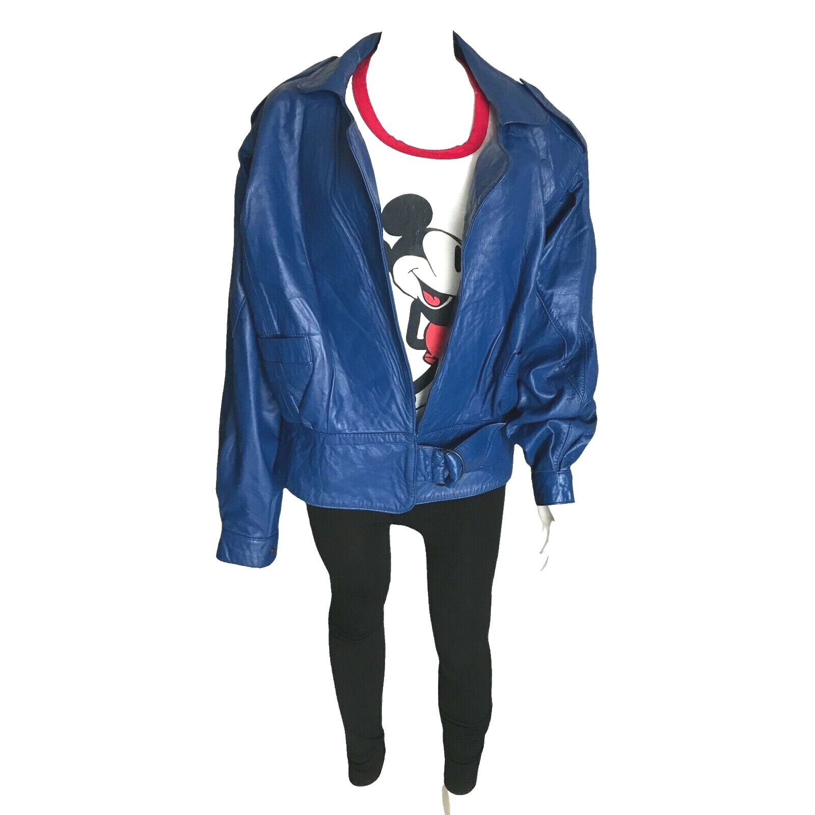 Cuero Rockabilly 1980s Vintage abrigos, chaquetas y chalecos para Mujeres