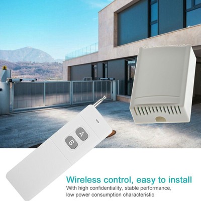 Long Range 2CH Remote Control Switch System Wireless Transmitter Receiver 3KM
