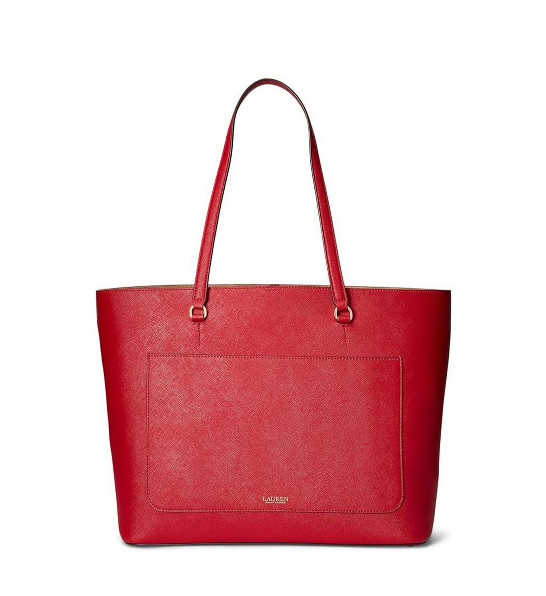 Ralph Lauren Crosshatch Leather Large Sophisticated Karly
