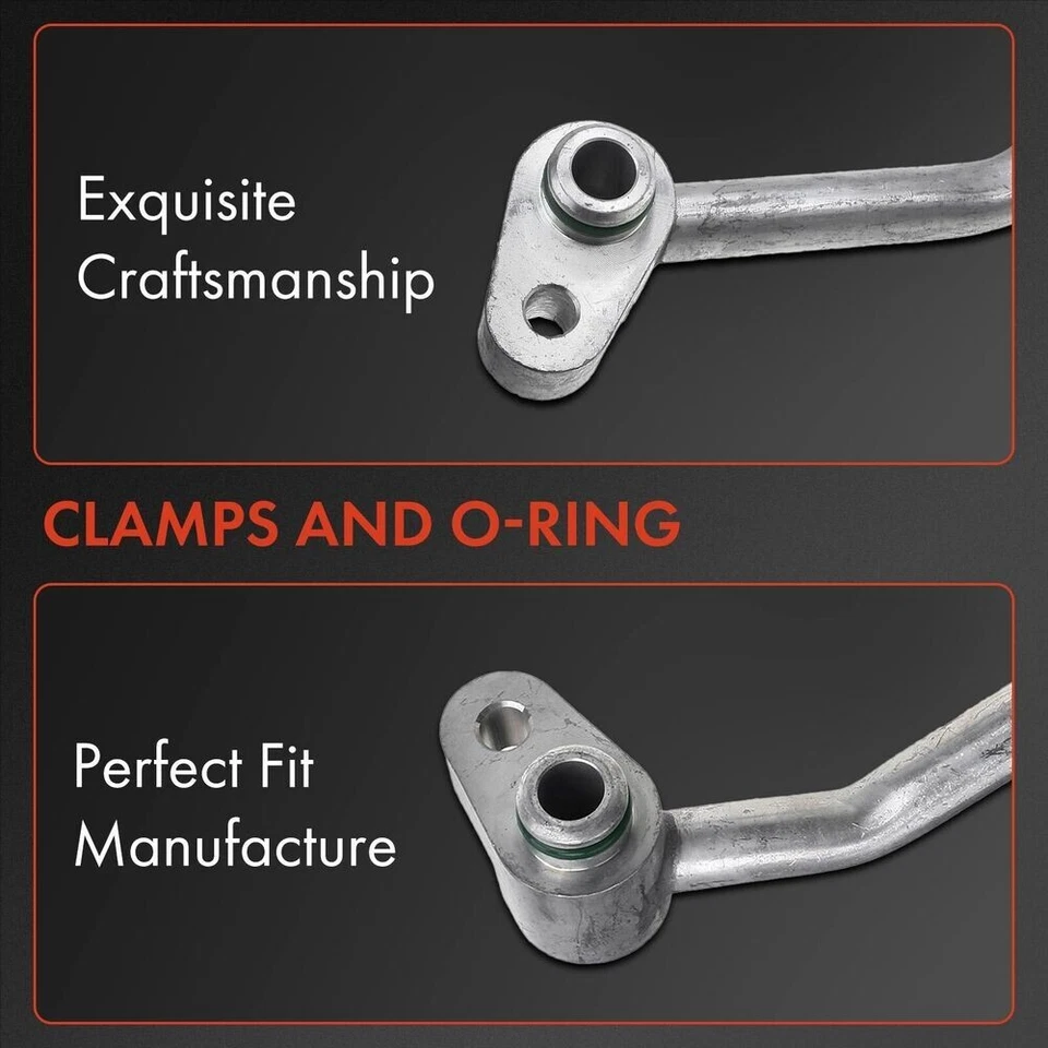 Conjunto de línea de succión y descarga de manguera de aire acondicionado para Toyota Corolla 2014-2019 L4 1,8 L Foto 4 de 4