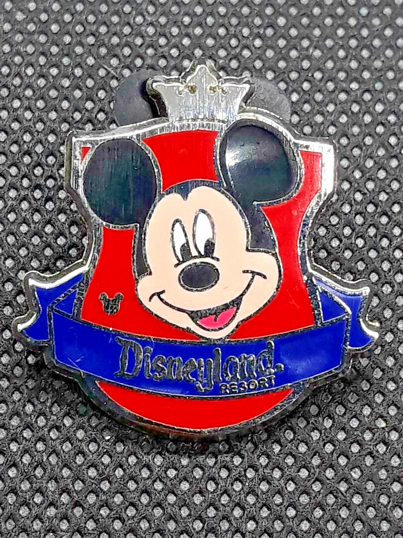 Disney Pin 2012 Disneyland Resort Hidden Mickey Mouse Red Crest ~ Ships FREE