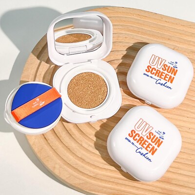 SPF50+ Cushion Foundation Makeup Natural Finish Cushion Full Coverage Brighten