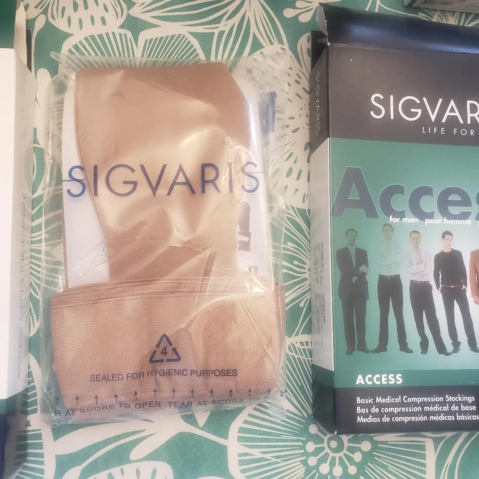 Sigvaris Access MEN'S CT 20-30 30-40 Compression Thigh High Stockings Size Color - Image 3 of 4