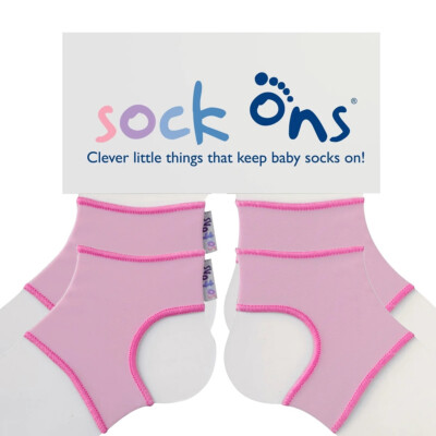 Baby Sockenhalter Söckchenhalter Sockenhalter Small 0-6 Monate Rosa 2er Pack TOP