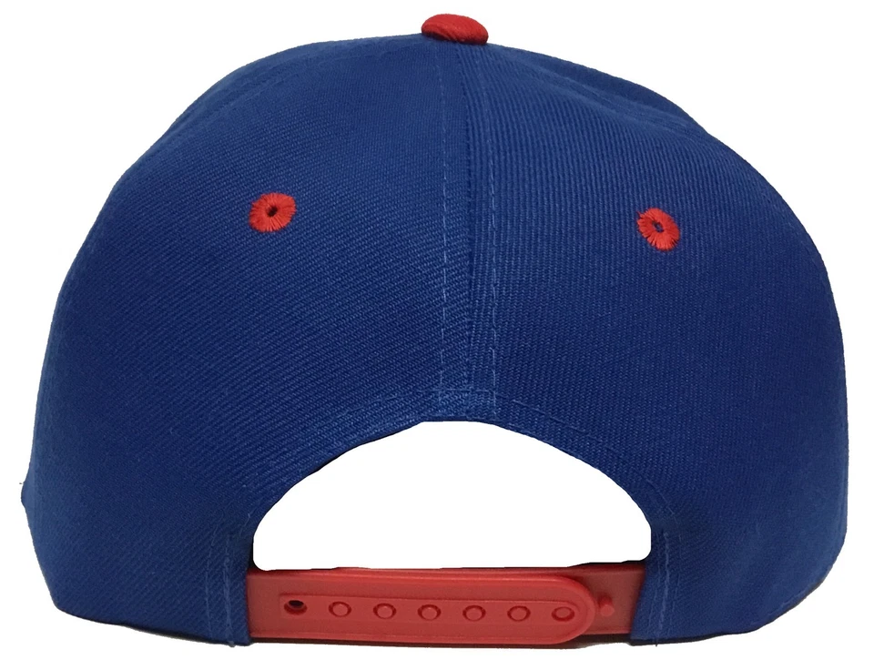 DEPORTIVO CRUZ AZUL MEXICO SOCCER 2 LOGOS HAT ROYAL RED SNAPBACK ADJUSTABLE - Image 3 of 3