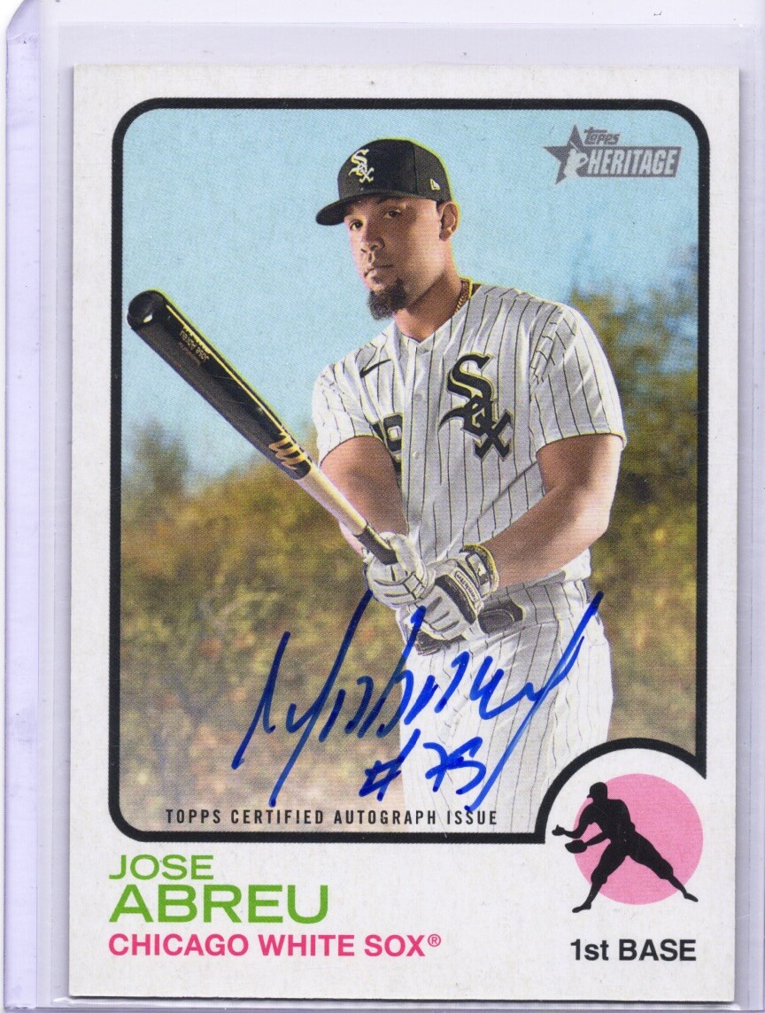 2022 Topps Heritage Jose Abreu Real One Auto #ROA-JA