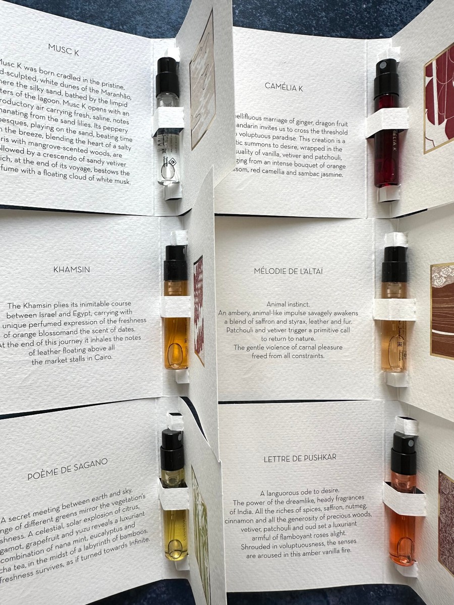 ELLA K HARMATTAN GHIBLI MUSC CAMELIA KHAMSIN ++ ML CARDED SAMPLE