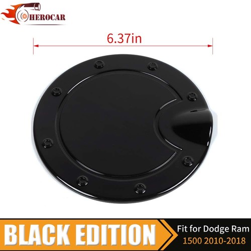 🌟Tapa de tapa de puerta de tanque de gas para Dodge RAM 2010-18 negro accesorios exteriores - Imagen 7 de 8