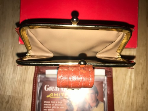 NUEVA Billetera de Cuero de Vaca Amity Damas de Colección, Cartera de Monedas, Billetera, MARRÓN - Imagen 9 de 11