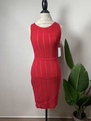 Bailey 44 rot DANGO Bodycon Mantel Kleid Damen M Stretch, $ 228 - Bild 2 von 13
