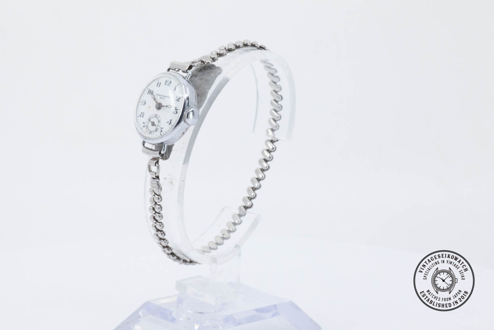 VINTAGE ROY CHRONOMETER SUB SECOND HAND WIND WATCH - image 8