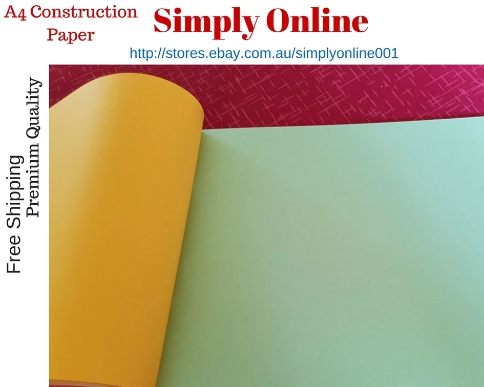 Construction Paper - 80 Sheets -20 Colours - A4 Size - Best for Any Craft  Work