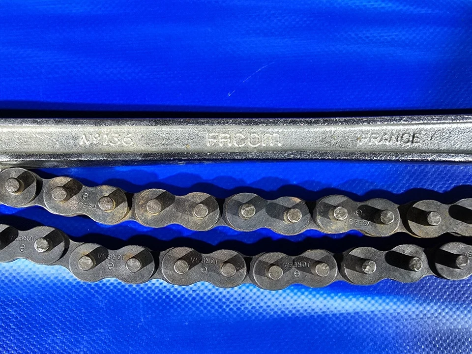 Facom Nº 136 Vanacromo Doble Efecto Llave de Cadena Francia Foto 4 de 4