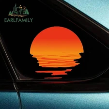 EARLFAMILY 5.1” Sunset Car Sticker Windows Laptop Trunk Decal JDM Vinyl Decor
