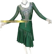  3169 Custom-made Latin Salsa Rumba Samba Jive Dance dress