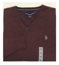 US Polo ASSN V Neck Pony Long Sleeves Stretch...