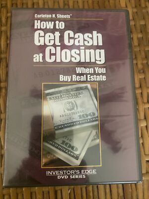 Carleton Sheets - How To Get Cash At Closing (DVD 2005) Brand New