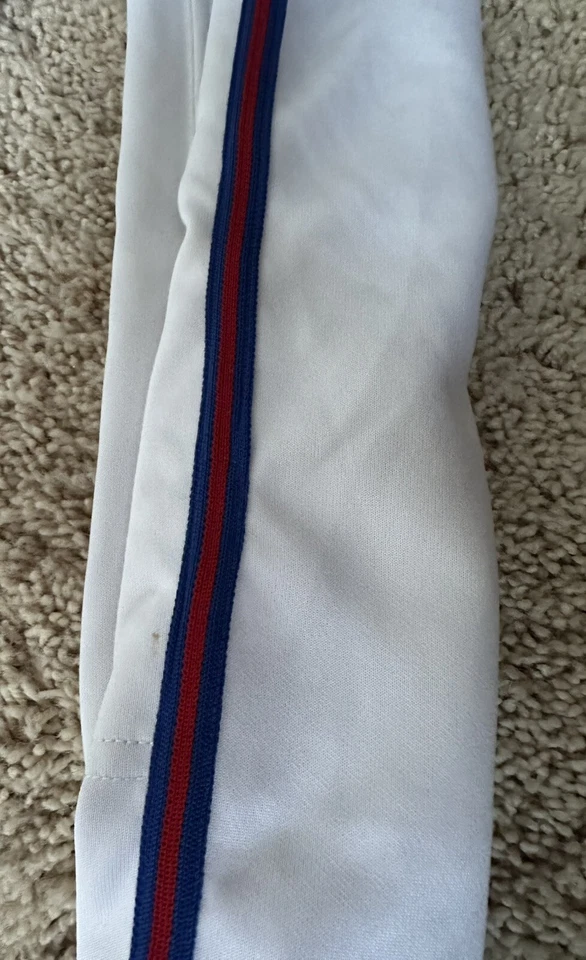 Pantalones de béisbol Easton juveniles/blancos con tubería roja y azul/juventud talla XL (2 pares) Foto 2 de 3