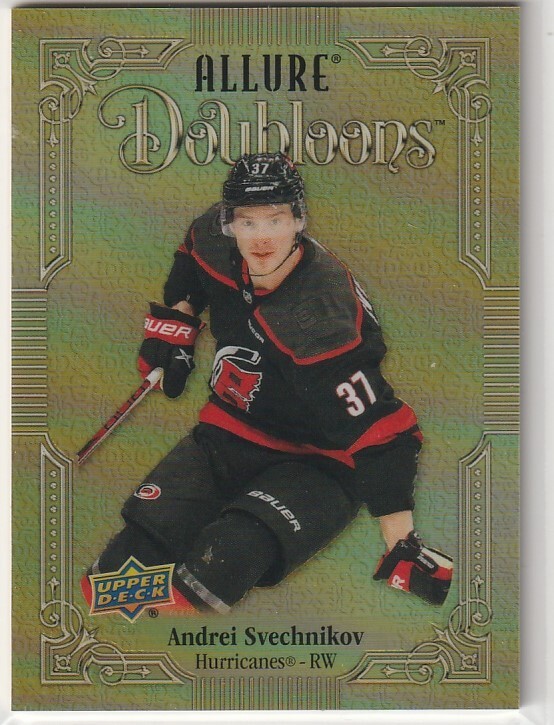 2023-24 UPPER DECK ALLURE DOUBLOONS SSP #DB-77 HURRICANES ANDREI SVECHNIKOV SSP