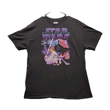 Star Wars Darth Vader And Luke Skywalker Graphic Men's T-Shirt SZ XLarge