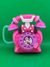 Disney Junior Minnie Mouse Just Play Ring Me Rotary Phone 1532SHO1 TESTED