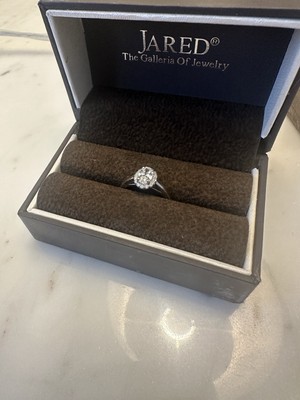 Jared s 14K White Gold Natural Diamond Ring 