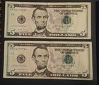 2 2017 A Five Dollar Star  Notes Not Sequential Order !1 Rare 640,000 Run  — photo 1