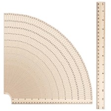 100 Pack Wooden Ruler 12 Inch - Wood Rulers Bulk for Classroom Students, 2 Sc