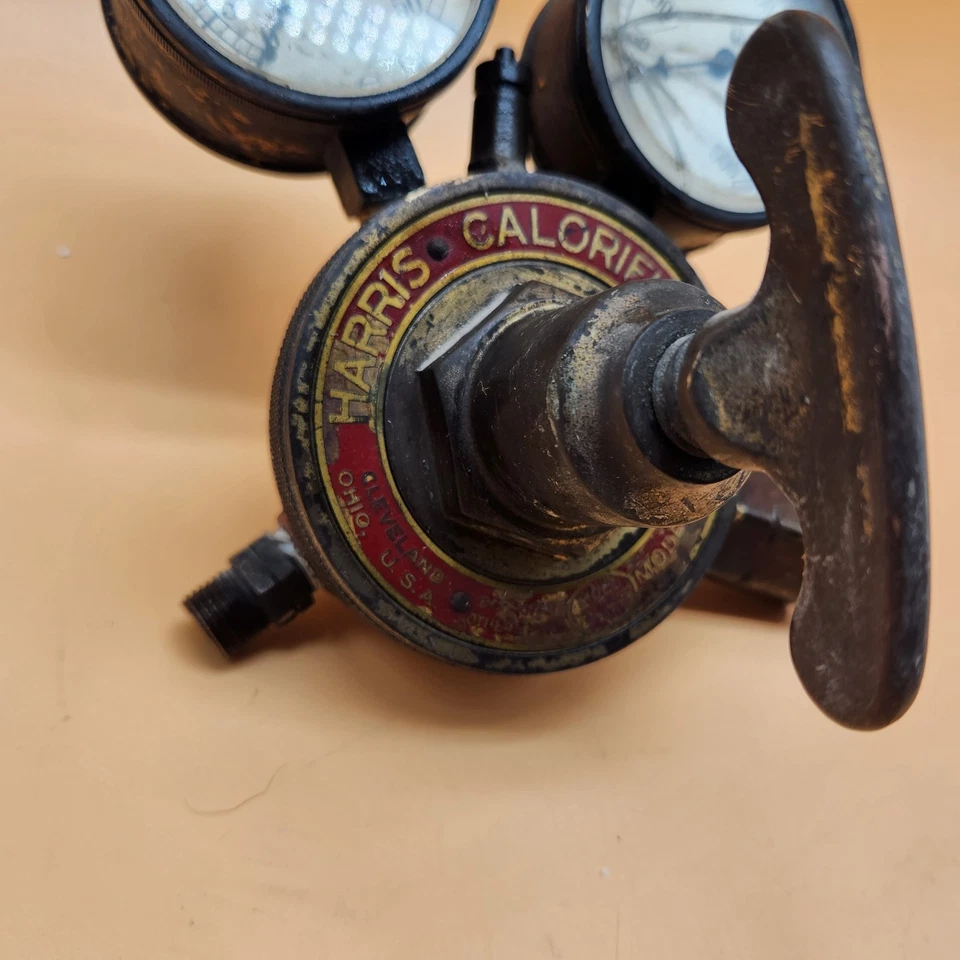 Винтажный регулятор калорий Harris T‐591 — двойной калибр, кованый, стимпанк-дисплей - Изображение 2 из 4