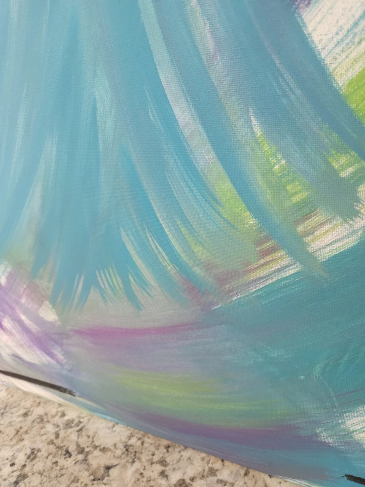 Pintura Abstracta Original Figura Arte Lienzo 18x 24 Mujer Moderna Por Maxwell  Foto 3 de 4